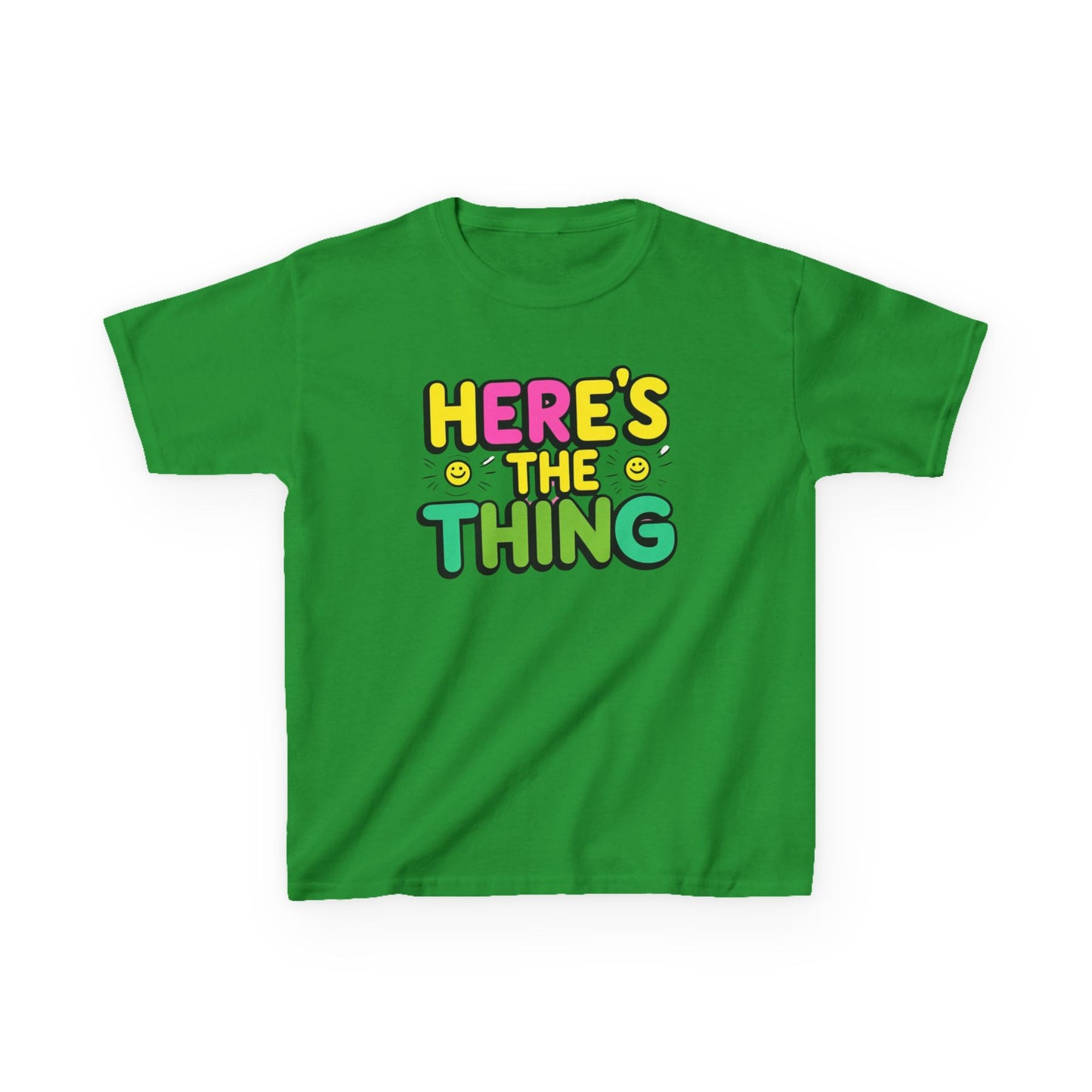 Kids Cotton Tee - "Here's The Thing" Fun Shirt for Playtime