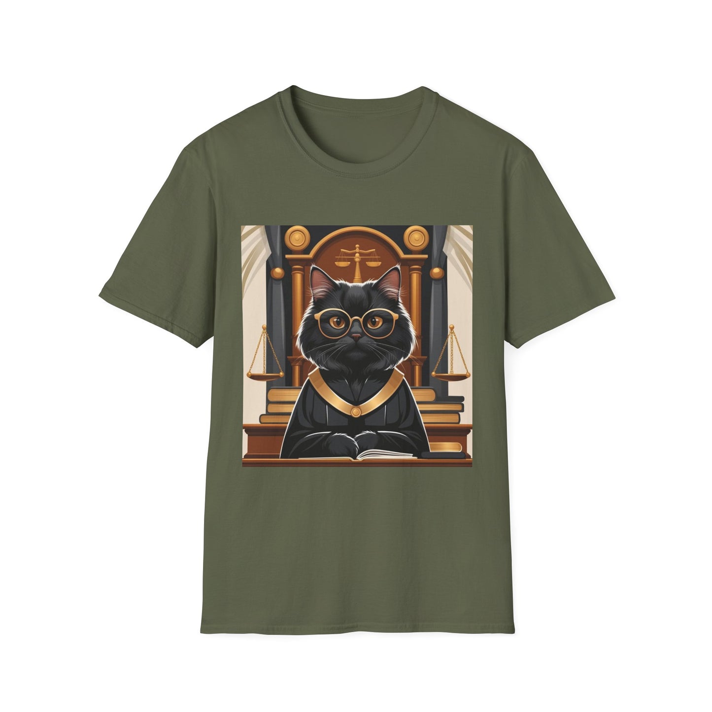 Funny Cat Graphic Unisex Softstyle T-Shirt