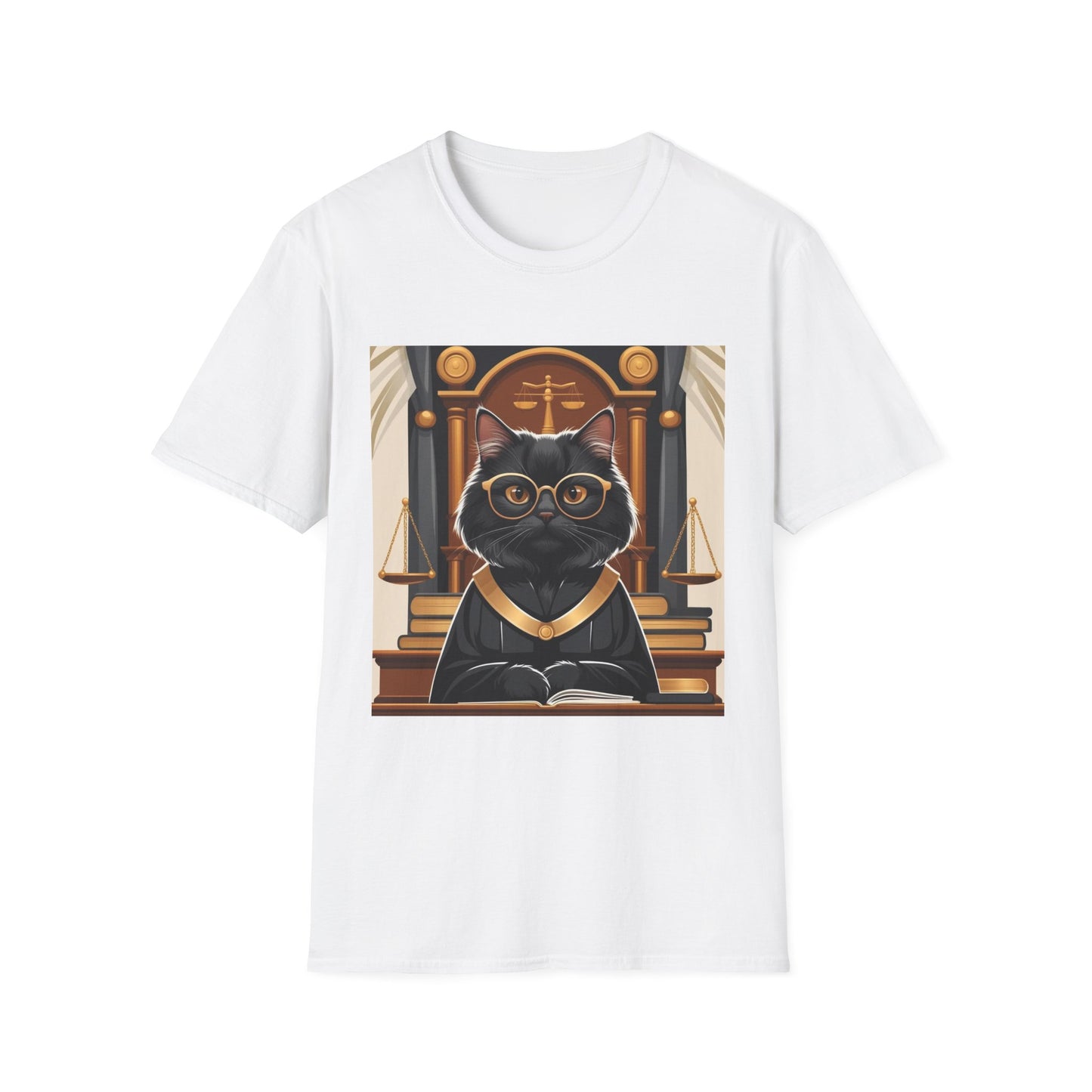 Funny Cat Graphic Unisex Softstyle T-Shirt