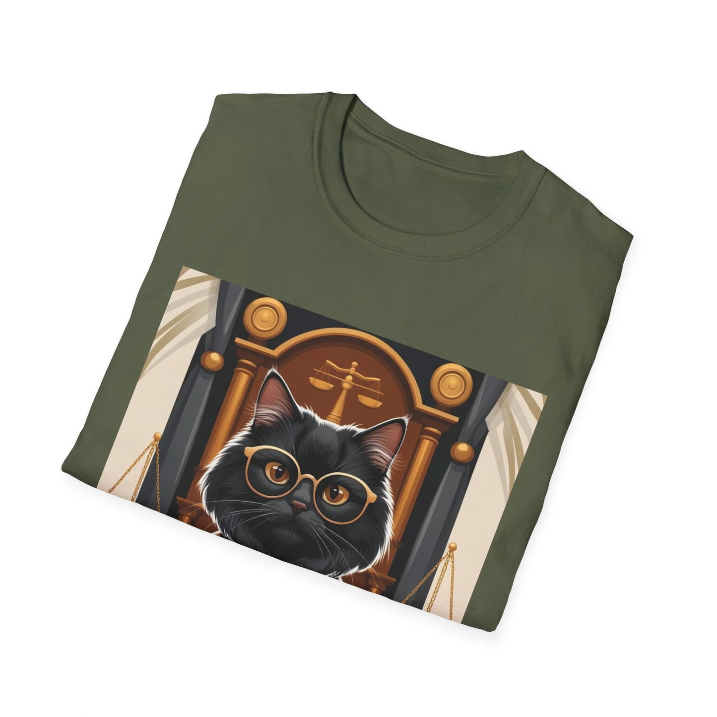 Funny Cat Graphic Unisex Softstyle T-Shirt