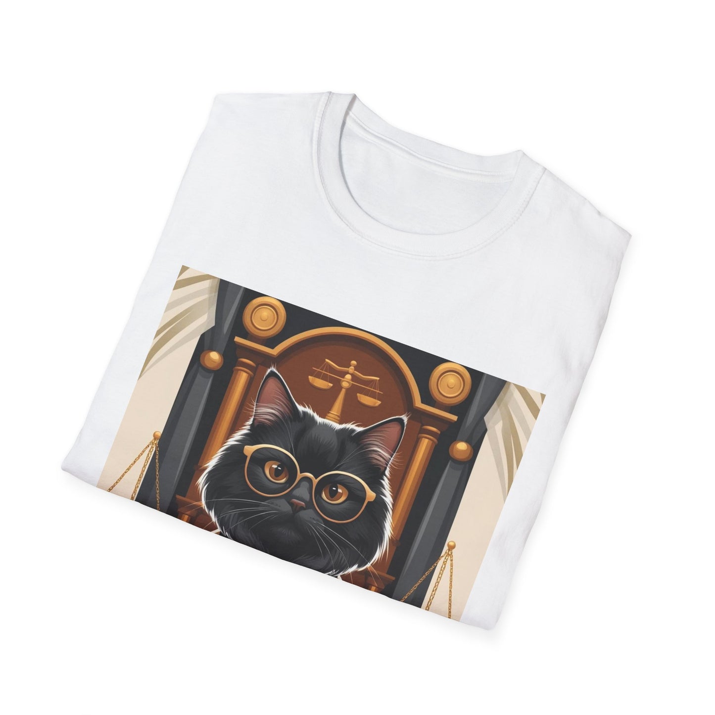 Funny Cat Graphic Unisex Softstyle T-Shirt