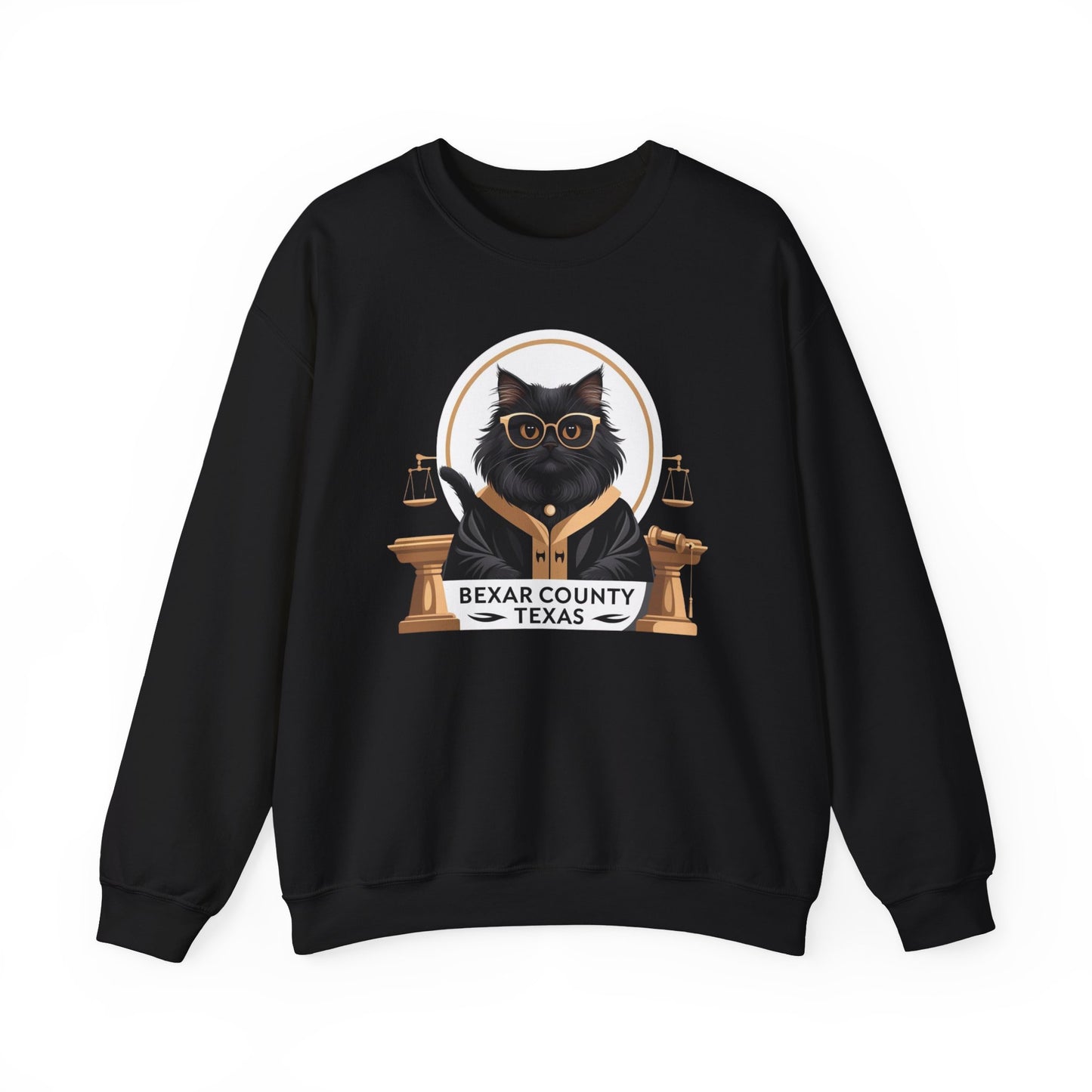 Bexar County Cat Crewneck Sweatshirt - Fun & Cozy Gift for Cat Lovers