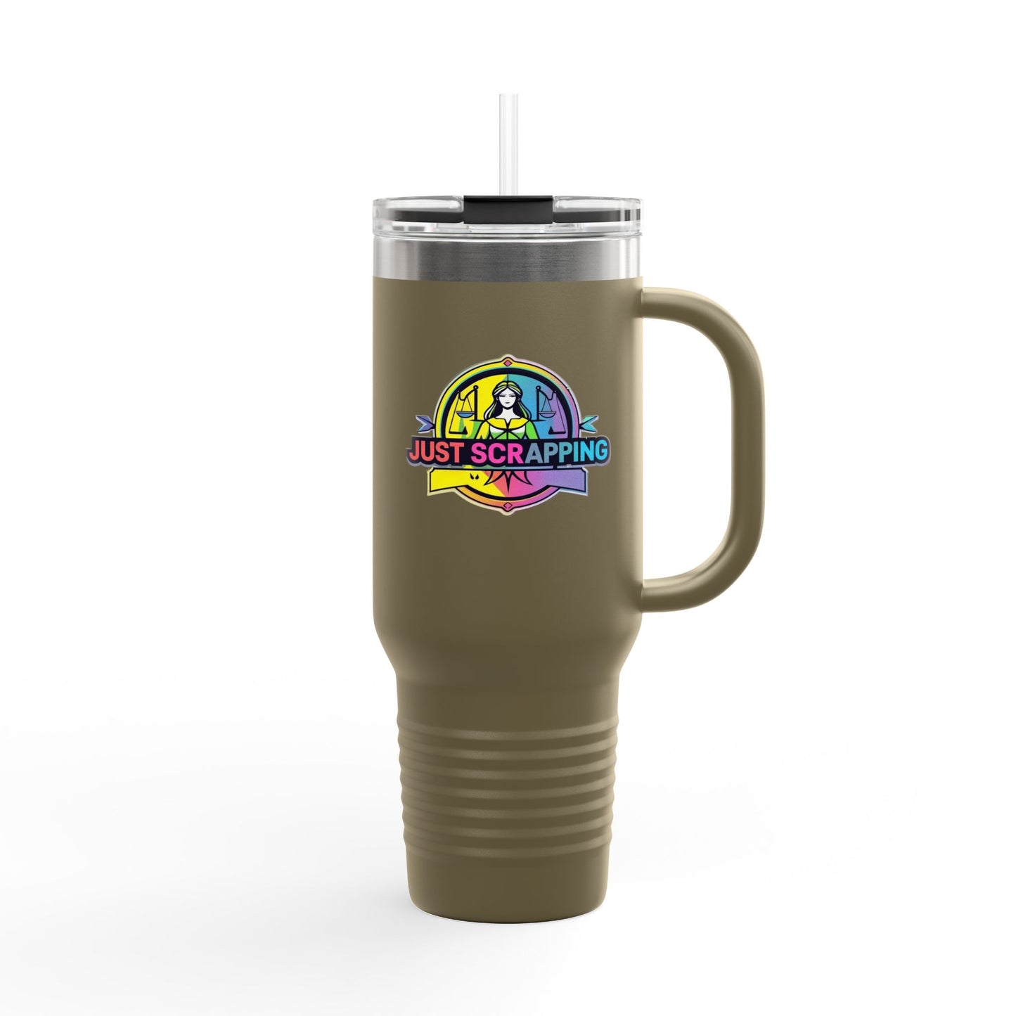 Just Scrapping Insulated Travel Mug - 40oz, Perfect for Crafters on the Go